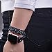 Apple Watch Band, iitee Double Tour Christmas Shiny Glitter Power Leather Bling Luxury iWatch Band Wristwatch Bracelet Strap Belt(Double Tour Black 38mm)