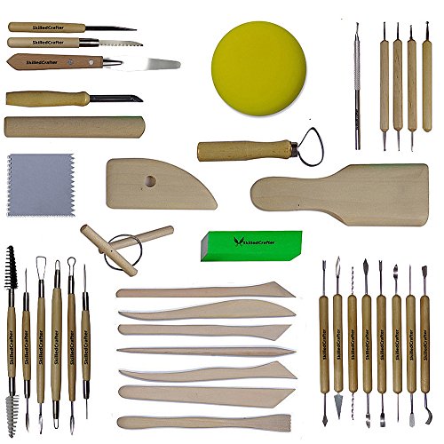 Skilled Crafter Clay Tools Set. Premium Quality Detailing, Modeling