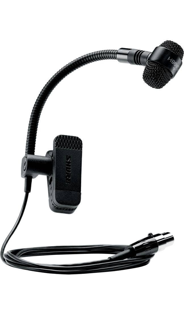 Shure PGA98H-TQG Cardioid Condenser Gooseneck Instrument Microphone with TA4F Connector for use with Wireless Systems