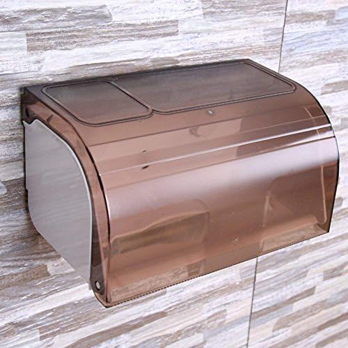 jcurryy Paper Towel Holder Wall Mount Suckerwaterproof Hygienic Black Paper