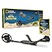 NATIONAL GEOGRAPHIC Junior Metal Detector -Adjustable Metal Detector for Kids with 7.5" Waterproof Dual Coil, Lightweight Design Great for Treasure Hunting Beginners