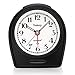 Peakeep Auto Nightlight, Battery Operated No Ticking Silent Analog Alarm Clock, Snooze, Ascending Electric Beep Sounds, Easy Set