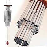 iHappy Large Outdoor Wind Chimes 27 Silver Tubes Home Garden Noisemaker