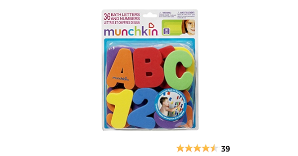 munchkin foam letters