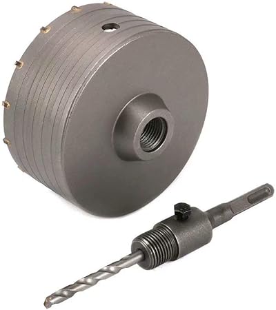 Foret De Scie Cloche Murale Et Tige De Connexion 110 Mm Pour Percer Des Murs Briques Ciment Ou Installation De Climatisation 110mm Flat Shank 125mm Diameter Amazon Fr Bricolage