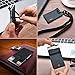 VBAX RFID Minimalist Slim Wallet for Men and Women, Holds Up to 12 Cards, Cash, Key Thin and Lightweight Credit Card Holder Grey Waterproof Microfiber