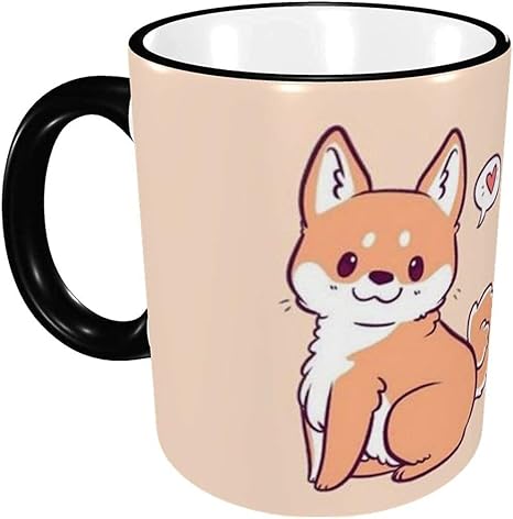 Amazon 犬 ドッグ マグカップ コーヒーマグ コーヒーカップ 陶器カップ マグ 電子レンジ対応 耐熱マグ 耐高温 耐冷 食器 大容量 陶器 軽量 かわいい おしゃれ 人気 アニメ 子ども 男女兼用 グッズ 雑貨 キャラクター 贈り物 330ml 子ども用コップ オンライン通販