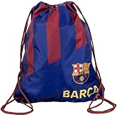 Hy-Pro Official Licensed FC Barcelona Stripe Gym Bag, Blue, Burgundy, One Size, Drawstring Backpack