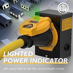 TOOLIOM 50 Amp Generator Power Inlet Box, NEMA