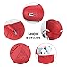 MeanLove AirPods Case, Flex Armor Series [Heavy Duty Protection Carrying Case] Silicone Cover Skin with Keychain Compatible Airpods Charging Case, Red, MS18A2