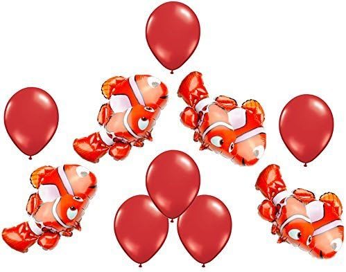 Disney Pixar Finding Nemo Foil and Latex Balloon Bouquet (10 Pcs)