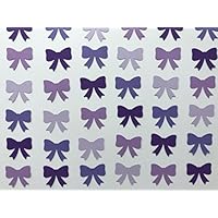 Purple Bow Confetti - Shades of Purple Bows - Purple Baby Shower - Little Girl Birthday Party - Girl Baby Shower Decor - Bow Decorations - 200 pieces