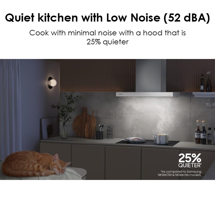 Samsung 30" Bespoke Smart Wall Mount Hood in Clean White