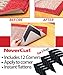 iPrimio NeverCurl Best V Shape Design Rug Corner Gripper to Instantly Stop Rug Corner Curling - Safe for Wood Floors - for Indoor & Outdoor Rugs - Carpet/Rug Tape - Not an Anti-Slip Pad