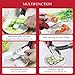 CO-Z Multifunctional Stainless Steel Kitchen Scissor Food Chopper Clever Cutter with Built-In Cutting Board for Slicing, Peeling, Chopping