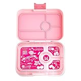 YUMBOX TAPAS Larger Size Leakproof Bento lunch box for Adults, Teens & Pre-teens. Over 4 cups food volume. (Amalfi Pink)