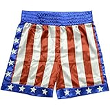 Trick or Treat Studios Men's Rocky Apollo Creed Boxing Trunks