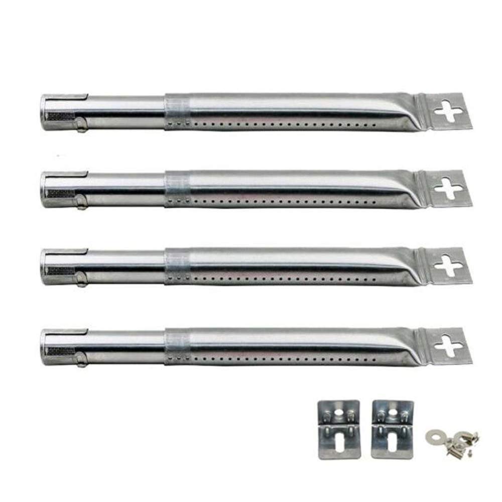 Attachcooking BBQ Gas Grill Universal Adjustable Stainless Steel Burner with Straight Tube for FirePlus, Fire Mountain, Char-Broil, CosmoGrill and Others, from 12" to 17.5"