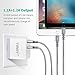 USB Wall Charger Adapter TIMMY 2.4A 12W Dual Port Travel Power Adapter with Lightning Cable 6FT 2PACK USB Data Sync Charging Cord for iPhone X/8/7/6S/Plus/5S/SE/5C/iPad Air/mini