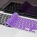 Kuzy Keyboard Cover Compatible with Pro 13 15 17 inch and Air 13.3 inch Silicone Skin Protector, Purple