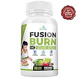 Fusion Burn Garcinia Cambogia Thermogenic Weight Loss Pills for All Body Types - Green Tea Extract, Green Coffee Bean, Raspberry Ketones - Fat Burner Pills for Women and Men - 90 Caps