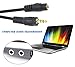 SaiTech IT 15 Feet 3.5mm Male to Female Stereo Audio Jack Extension Cable