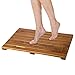 Ollieroo Luxury Spa Solid Teak Bath Mat, Indoor/Outdoor Shower Mat, Large Floor Mat Size 23.6