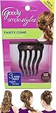 Pack of 5- GOODY Simple Styles Twisty Comb, Dark/Brunette Hair
