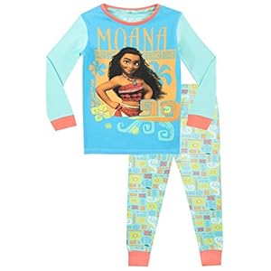 Disney Meisjes Moana Pyjama Snuggle Fit Leeftijden 2 tot 12 Jaar