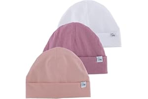 SUGARMELON Jersey Beanie Hat for Newborn Baby Boys Girls Silky Satin Lined Hats Bonnet Toddler Infant Little Kids Beanies Caps