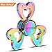 HTOYES Love Heart Rainbow Fidget Spinner Toy Colors Hand Tri-Spinner Focus Autism ADHD Finger Spiral Toy,Stress Reducer Relieves Anxiety and Boredom Spinner Toys