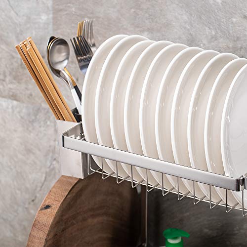 SUS 304 Dish Rack Storage Rack Over Sink Dish Rack Dish Organizer
