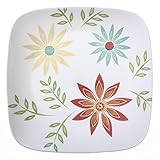 Corelle Square Happy Days 10.25” Dinner Plate (Set of 4)