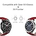 V-Moro Accessories Stainless Steel Watch Bands with Connectors for Samsung Galaxy Gear S2 Smart Watch SM-R720 R730 (Red)