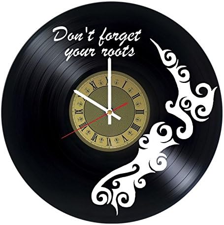 STP Cat New Zealand Vinyl Wall Clock - Handmade Artwork Home Bedroom Living Kids Room Nursery Wall Decor Great Gifts idea for Birthday, Wedding, Anniversary - Customize Your (Gold/White)