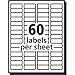 Avery Printable Return Address Labels with Sure Feed, 2/3