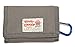 Rough Enough Mufti-functional Classic Stylish Vintage Fancy Mini Small Size Canvas Wallet Purse Holder Organizer Case With Durable YKK Zipper Trifold Coin Pocket for kids(Grey)