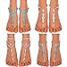 4 Pairs Beach Barefoot Sandals for Women Girls Foot Jewelry Starfish Pearls Turquoise Beaded Elastic
