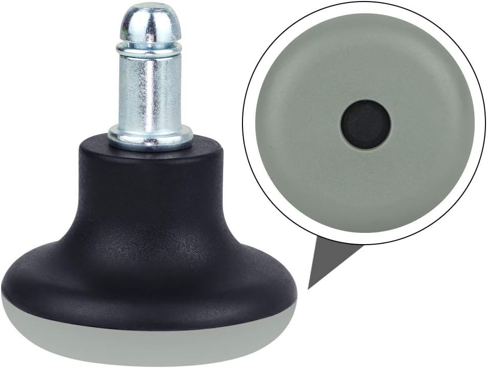 5 Pack Bell Glides for Office Chair without Wheels, Replacement Rolling Chair Swivel Wheels Fixed Stationary Castors, Low Profile Chair Glides : Office Products