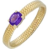 Bony Levy 14K Yellow Gold Amethyst Color Trend Ring (Size 6.5)