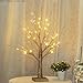 Bolylight LED Table Lamp Birch Money Tree Holder Night Light Centerpieces Great Decoration for Home/Christmas/Party/Festival/Wedding, 1.5ft Gold