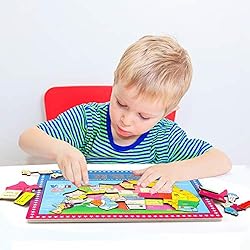Garlictoys 46 Pieces USA Map-The Learn Puzzle