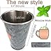 GALROSE Galvanized Mint Julep Cups - Silver with Rose Gold, Set of 2, Iron and Stainless Steel, 16 oz. - Stylish Bar Glasses for Home Bars and Decor