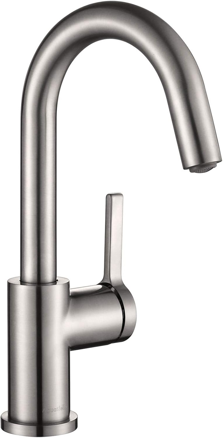 AguaStella AS1010MB Matte Black Bar Faucet or Prep Kitchen Sink Faucet with Single Handle - - 