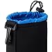 ESDDI Lens Case Lens Pouch Thick Protective Camera Bag Inside with Blue Soft Plush Neoprene Bags for DSLR(Canon, Nikon, Pentax, Sony, etc. 4-Pack)