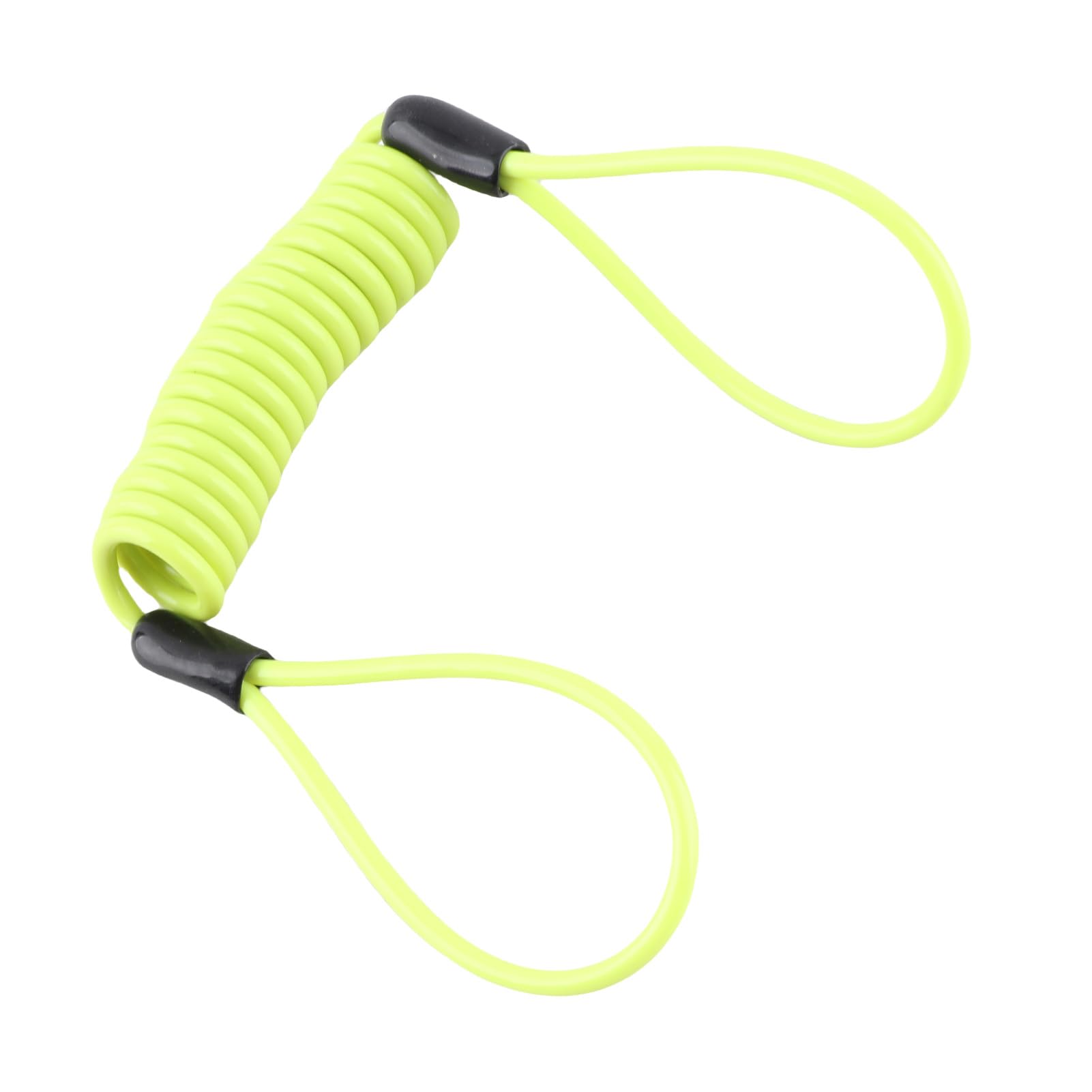 Keenso 1.2m Motorcycle Reminder Cable, Disc Lock Cable, Alarm Lock Security Spring Reminder Cable for Scooter Motorcycle Bike Brake Disc, Lock Reminder Cable, Antitheft on Handlebar, Yellow