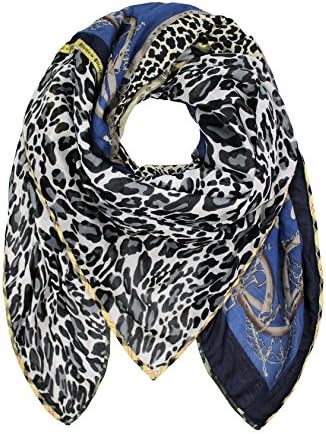 Plomo o Plata Women's Scarf multicolour Blau, Schwarz, Grau One size