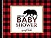 Lumberjack Baby Shower Guest Book: Advice for Parents and Gift Log, Buffalo Plaid by M2MParty Designs