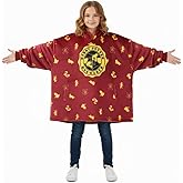 Harry Potter Hogwarts Girls Sherpa Lined Oversized Hoodie with Pockets for Big Kids One Size (Fits Sizes 4 to 10)