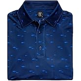 U Suck at Golf Men's High Performance Dry Fit Short Sleeve Golf Polo Shirt (Sharks, X-Large)